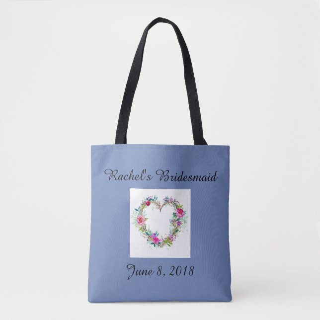 Bridesmaid floral tote bag (Front)