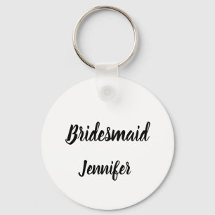 Bridesmaid Gift Custom Name Gifts Wedding Key Ring