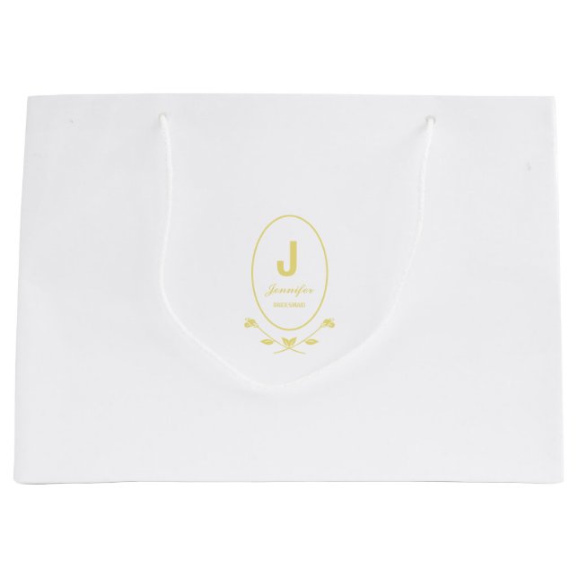 Bridesmaid Gift Large Gift Bag (Front)
