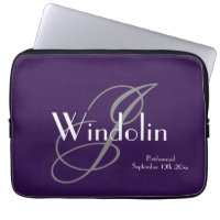 Bridesmaid Gift Monogram & Name Modern Cool Chic