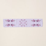 Bridesmaid Gift Orchids Long Chiffon Scarf<br><div class="desc">Stunning long or longer chiffon scarf. This lovely scarf has a background of light lavender (perfume blue)  with Deep Red Maroon to Red Violet Orchids.  Matching tote and square scarf available.  Fully customisable.  Design by Claudine Boerner.</div>