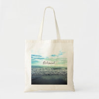 Bridesmaid Gift Party Favour Beach Ocean Abstract