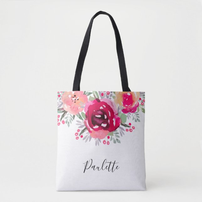 Bridesmaid Gift Personalised  Tote Bag (Front)