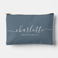 Bridesmaid Gift Print Cut Sew Accessory Slate Blue