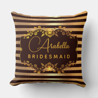 Bridesmaid Glitter heart-Print personalise Cushion