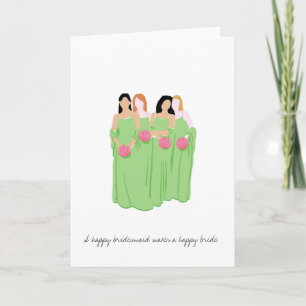 Bridesmaid Greeting Card