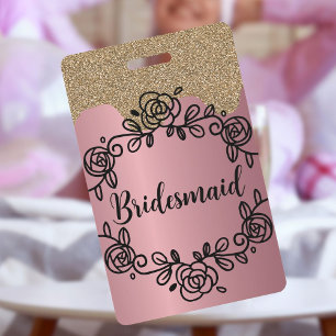 Bridesmaid Hen Night wife to be badge lanyard ID Badge