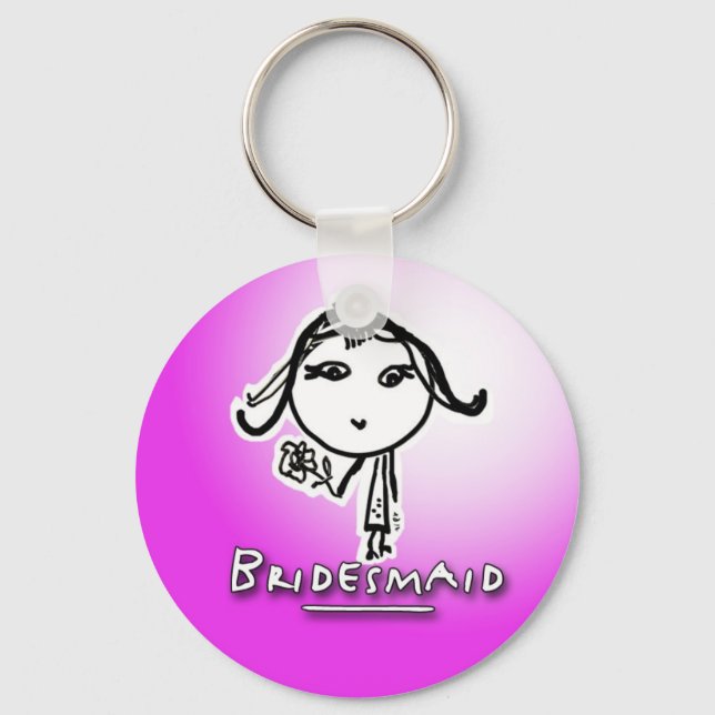 Bridesmaid Keychain (Front)