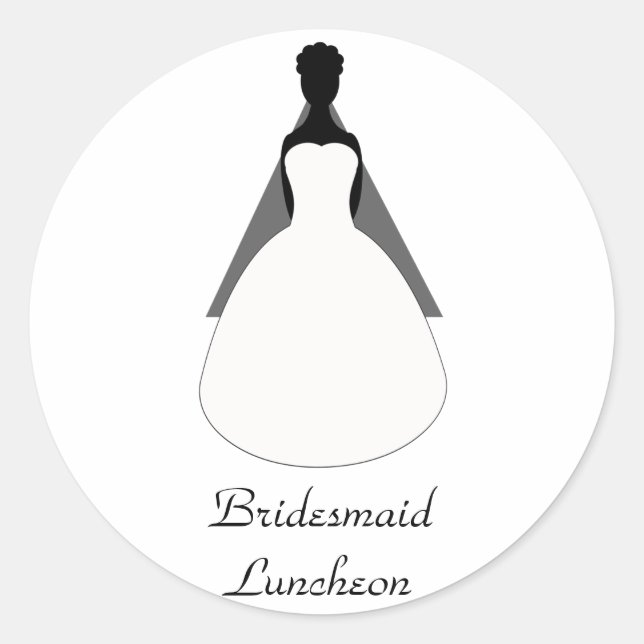 Bridesmaid Luncheon Envelope Seals (Front)