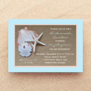 Bridesmaid Luncheon Invitations -- Beach Theme