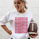 Bridesmaid Magenta Custom Matching Bridal Party Sweatshirt<br><div class="desc">Are you looking for a unique and fun bachelorette party idea? Look no further than the personalised bridal party crewneck sweatshirt! This sweatshirt is perfect for any bride-to-be who wants to show her friends and family that she's having the best time of her life. The magenta pink colour is sure...</div>