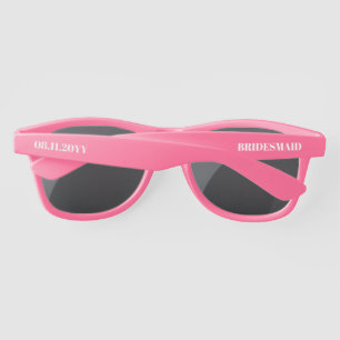 BRIDESMAID, Maid of Honour, Bridal Party Customise Sunglasses