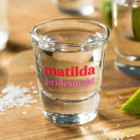 Bridesmaid Minimal Red and Pink Bachelorette