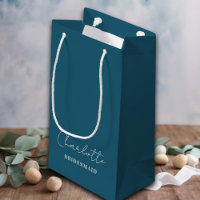 Bridesmaid | Minimalist Script Canoe Blue