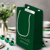 Bridesmaid | Minimalist Script Emerald Green