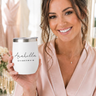Bridesmaid Modern Minimalist Script Bachelorette
