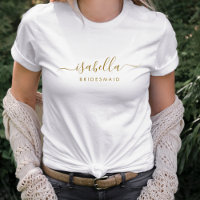 Bridesmaid Modern Minimalist Script Bachelorette