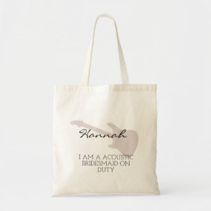Bridesmaid Modern Minimalist Script Bachelorette Tote Bag