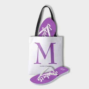 Bridesmaid Modern Minimalist Script Bachelorette Tote Bag