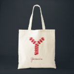 Bridesmaid Monogram Floral Letter Y Wedding Tote Bag<br><div class="desc">Lovely modern hand drawn watercolor,  floral-shaped monogram letter Y can be easily customised with bridesmaid's name. Add pizazz to your wedding party,  or other special event.  Check out the entire floral alphabet collection for your preferred monogram.</div>