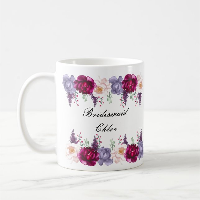 bridesmaid mug, bridal mug (Left)