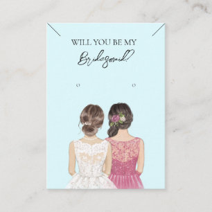 Bridesmaid Necklace & Earring Jewellery Display Ca Business Card