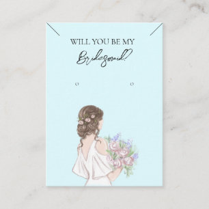 Bridesmaid Necklace & Earring Jewellery Display Ca Business Card