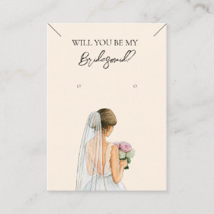 Bridesmaid Necklace & Earring Jewellery Display Ca Business Card