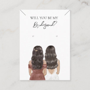 Bridesmaid Necklace & Earring Jewellery Display Ca Business Card