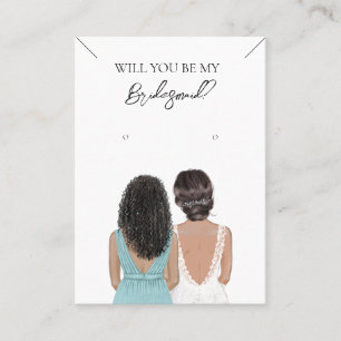 Bridesmaid Necklace & Earring Jewellery Display Ca Business Card