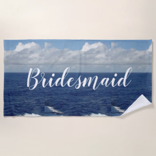 Bridesmaid Ocean Waves Beach Towel