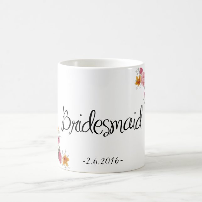 Bridesmaid Ornate Coffee Mug (Center)
