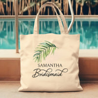 Bridesmaid Palm Leaf Personalised Bridal Party