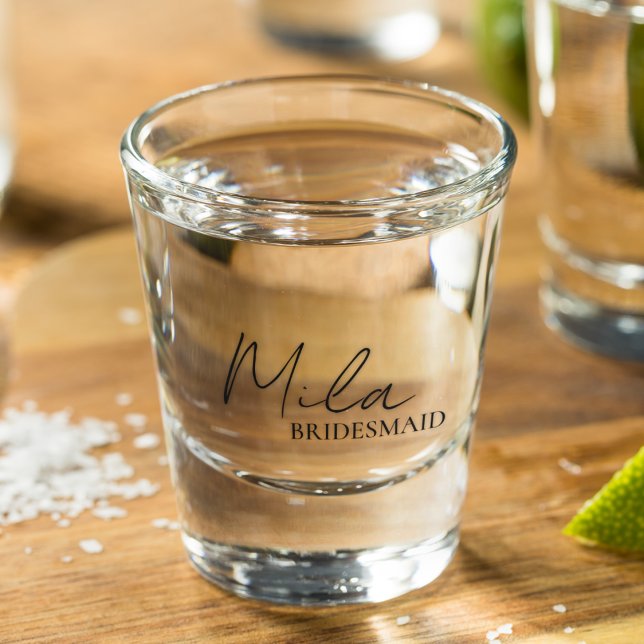 Bridesmaid Personalised Gift Ideas Shot Glass (Creator Uploaded)