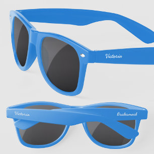 Bridesmaid Personalised Modern Script Name Sunglasses