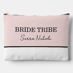 Bridesmaid Pink Modern Minimal  Accessory Pouch