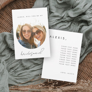 Bridesmaid Proposal Card