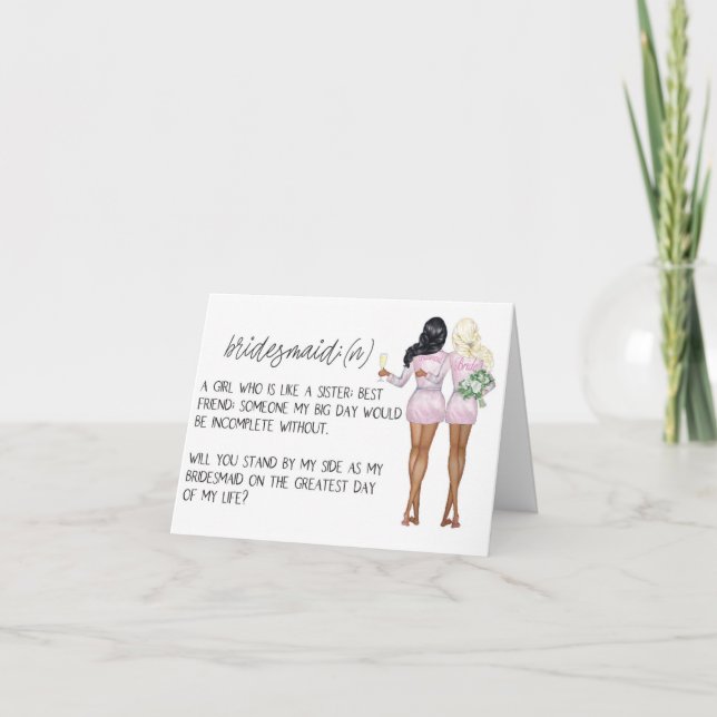 Bridesmaid Proposal Card (Front)