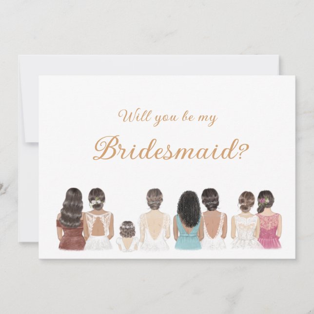 Bridesmaid Proposal Card (Front)
