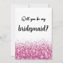 Bridesmaid Proposal Card Will You Be My Bridesmaid