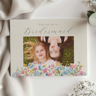 Bridesmaid Proposal Card with Photo