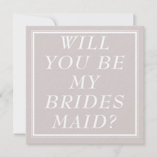 Bridesmaid Proposal Cards- Engagement Bridal Party Holiday Card