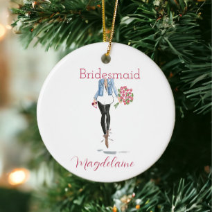 Bridesmaid Proposal Fashion Custom Ceramic Tree Decoration