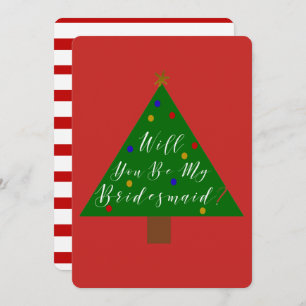 Bridesmaid Proposal Holiday Set Invitation
