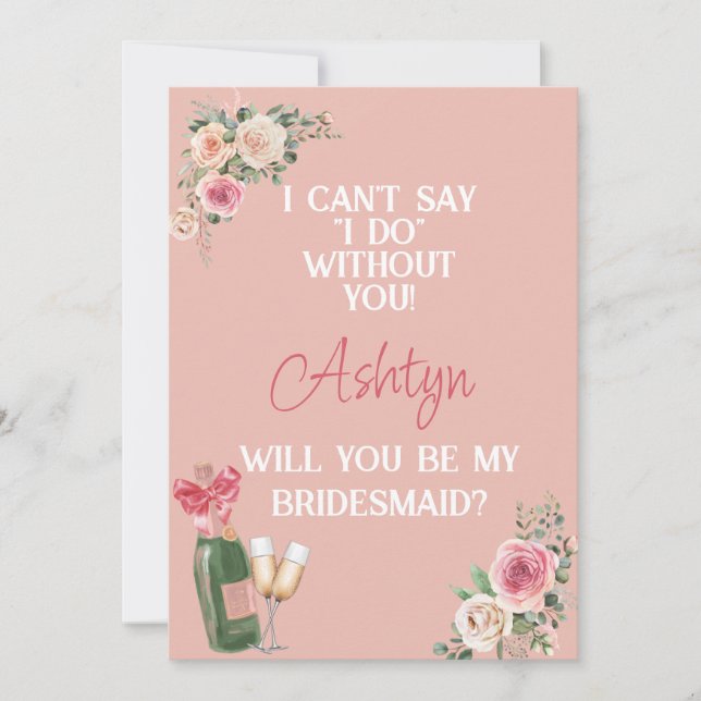 Bridesmaid Proposal Invitation (Front)