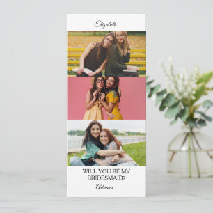 Bridesmaid Proposal Photo Strip Maid Of Honour  Invitation