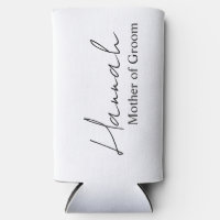 Bridesmaid Proposal Slim Can Coolers with names .