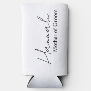 Bridesmaid Proposal Slim Can Coolers with names . 