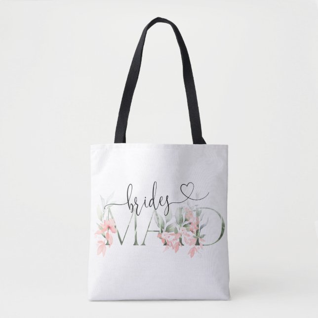 Bridesmaid Proposal Tote Bag Bridal Party Gifts (Front)