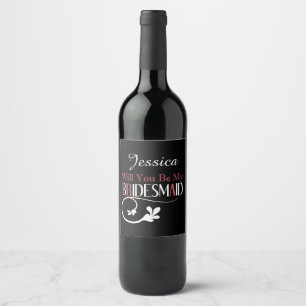Bridesmaid Proposal Wine Label Customise